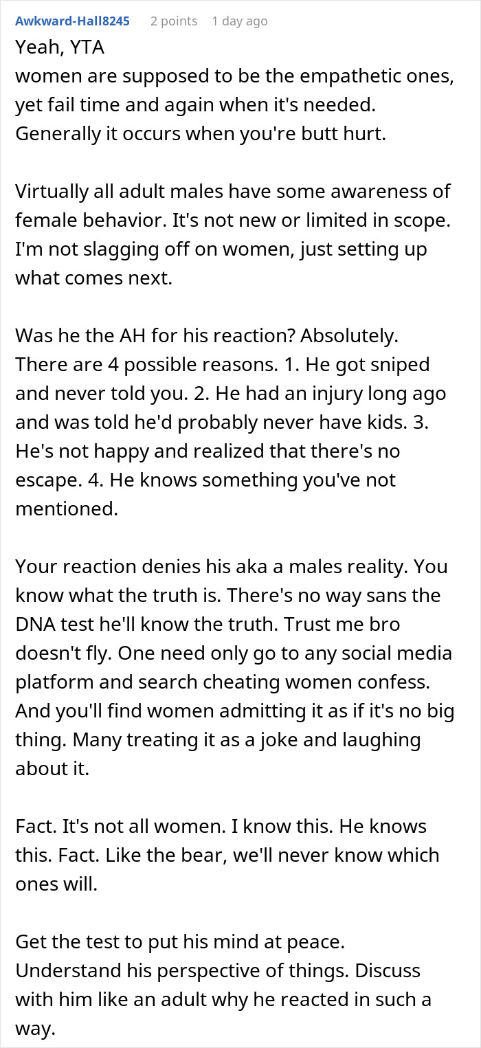 &ldquo;You Should Require An IQ Test&rdquo;: Pregnant Woman Shocked After Husband Asks For A Paternity Test