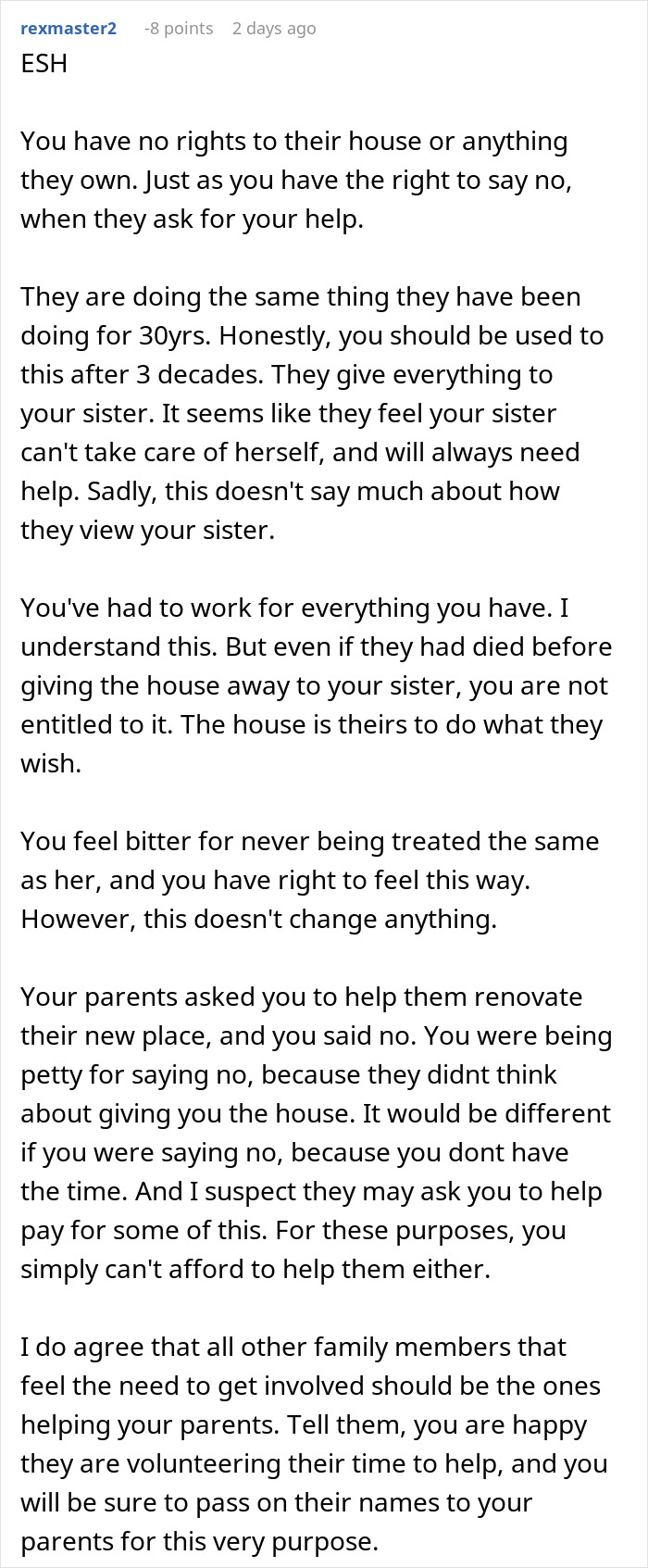 &ldquo;Family Comes First&rdquo;: Man Refuses To Help Parents After They Give Their House To Sister