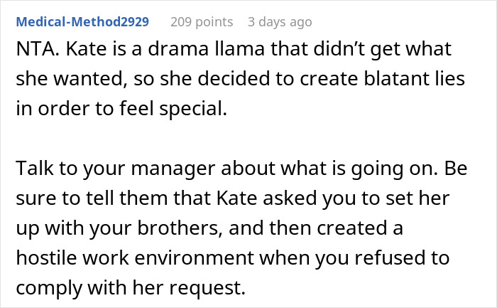 Woman Gets Bashed For Not Mentioning Her Brother Is Dead After Coworker Spread Rumors About Him Woman Gets Bashed For Not Mentioning Her Brother Is Dead After Coworker Spread Rumors About Him