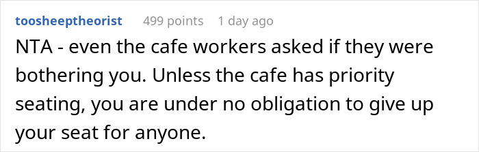 Woman Wants To Take Over Woman’s Entire Table So Her Injured Friend Can Sit But She Won’t Have It Woman Wants To Take Over Woman’s Entire Table So Her Injured Friend Can Sit But She Won’t Have It