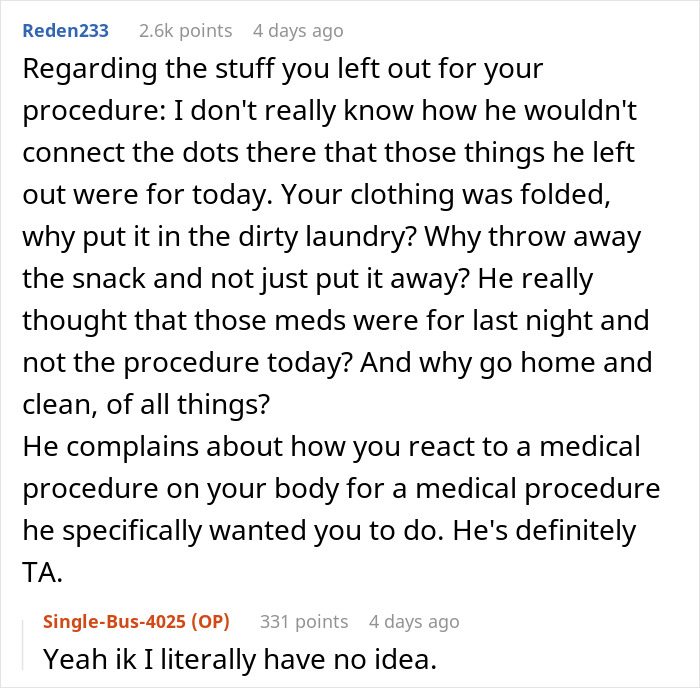 “AITAH For Being Mad At My Husband For His Behavior After I Got An IUD Inserted?”: Woman Gets A Wake-Up Call “AITAH For Being Mad At My Husband For His Behavior After I Got An IUD Inserted?”: Woman Gets A Wake-Up Call