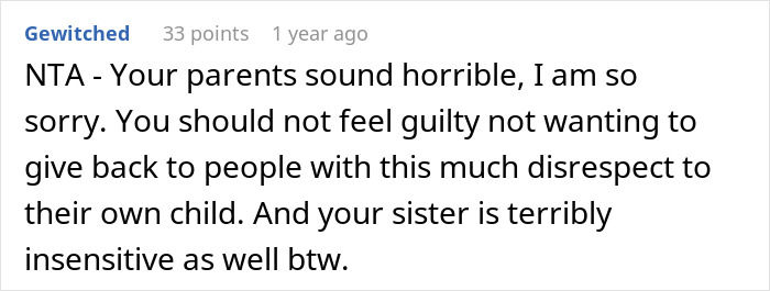 Woman Rejects Sister&rsquo;s Request To Help With Parents&rsquo; Anniversary After Years Of &lsquo;Favoritism&rsquo;