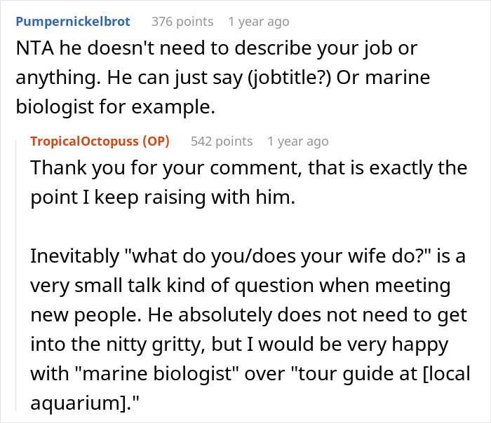 Husband Keeps Introducing Woman As Aquarium Guide Instead Of Marine Biologist, She’s Had Enough Husband Keeps Introducing Woman As Aquarium Guide Instead Of Marine Biologist, She’s Had Enough