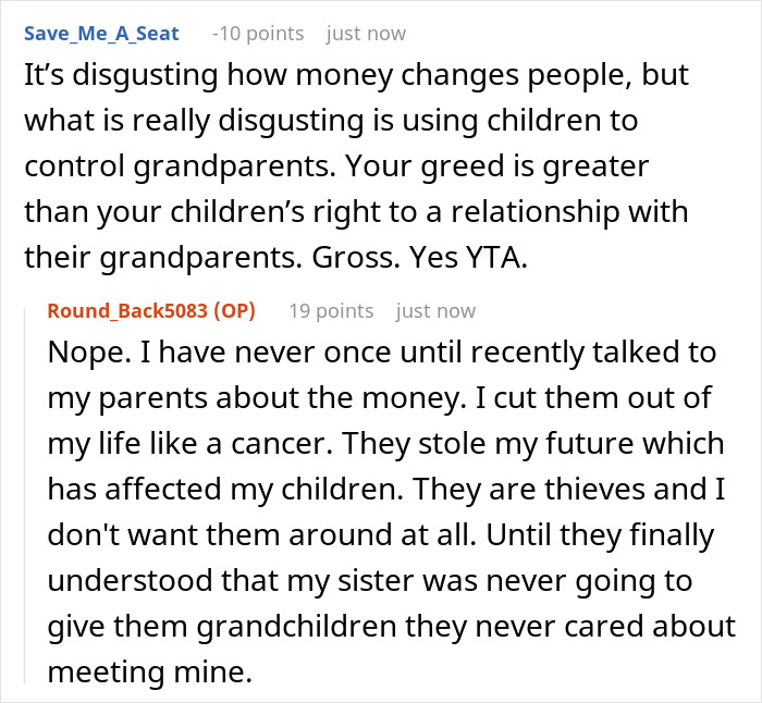 Parents Regret Blowing 90% Of Kid&rsquo;s Inheritance After Being Banned From Meeting Their Grandkids