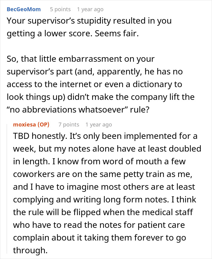 Woman Maliciously Complies With &ldquo;No Abbreviations&rdquo; Rule, Makes Supervisor Look Stupid