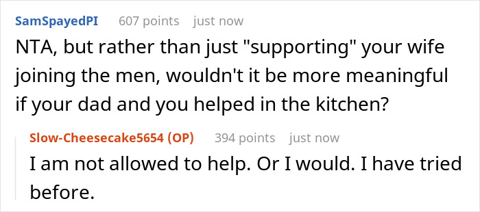 Man’s Family Jealous Of Wife's Cooking, Cause Fuss When She Hangs With Guys Instead Of Cooking Man’s Family Jealous Of Wife's Cooking, Cause Fuss When She Hangs With Guys Instead Of Cooking