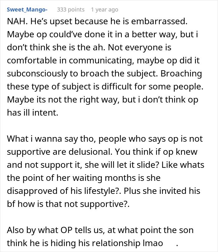 Parent Outs Son’s ‘Not-So-Secret’ Boyfriend, Bursts Out Laughing When He Says He’s Not Gay Parent Outs Son’s ‘Not-So-Secret’ Boyfriend, Bursts Out Laughing When He Says He’s Not Gay