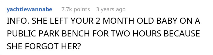 “AITA For Refusing To Attend My Brother’s Wedding After My SIL Left My 2-Month-Old On A Park Bench?” “AITA For Refusing To Attend My Brother’s Wedding After My SIL Left My 2-Month-Old On A Park Bench?”