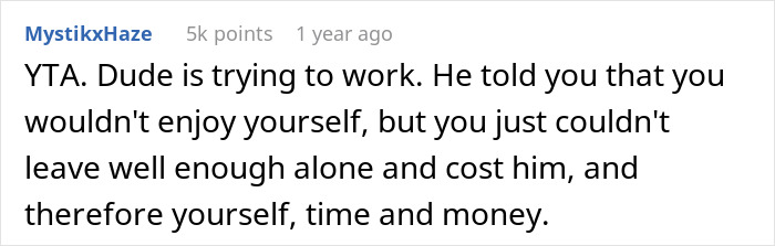 Netizens Call Out Nagging Wife Who Forced Hubby To Take Her Along On Work Trip And Ruined It