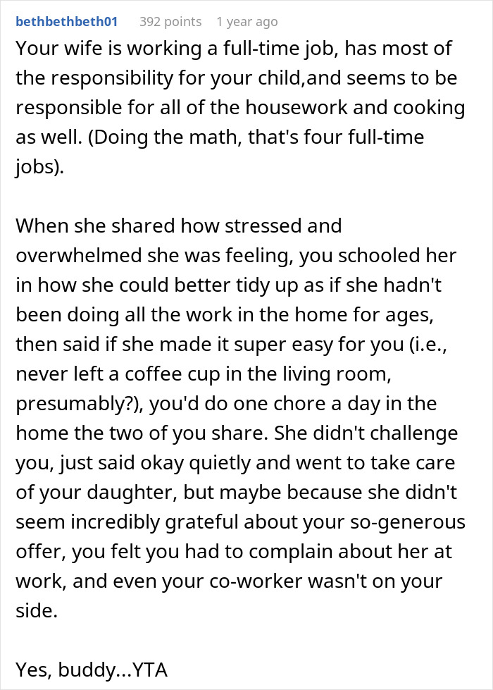 Man Refuses To Help Working-Mom Wife With Household Chores Until She Picks Up After Herself Man Refuses To Help Working-Mom Wife With Household Chores Until She Picks Up After Herself