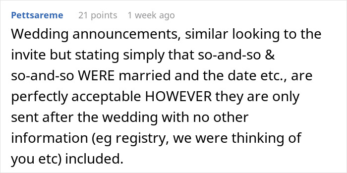 Couple&rsquo;s Bizarre Requests And Inappropriate Pre-Wedding Cards Upset Family And Guests