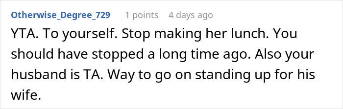 Woman Cooks For Her SIL Every Day, Gets Complaints About The Meals Being Too &ldquo;Bourgeois&rdquo;