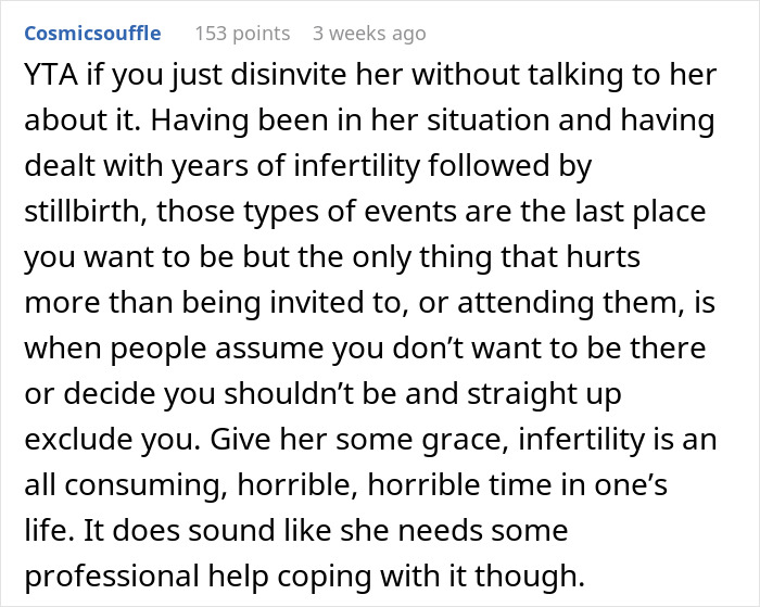 Pregnant Woman Wonders If It's Rude To Exclude Infertile SIL Who&rsquo;s Prone To Emotional Outbursts