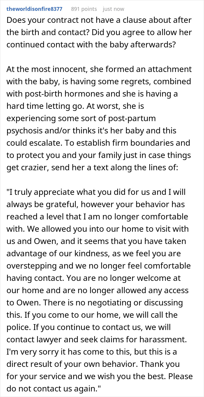 &ldquo;[Am I The Jerk] For Cutting Off My Surrogate After She Made Me and My Husband Feel Uncomfortable?&rdquo;
