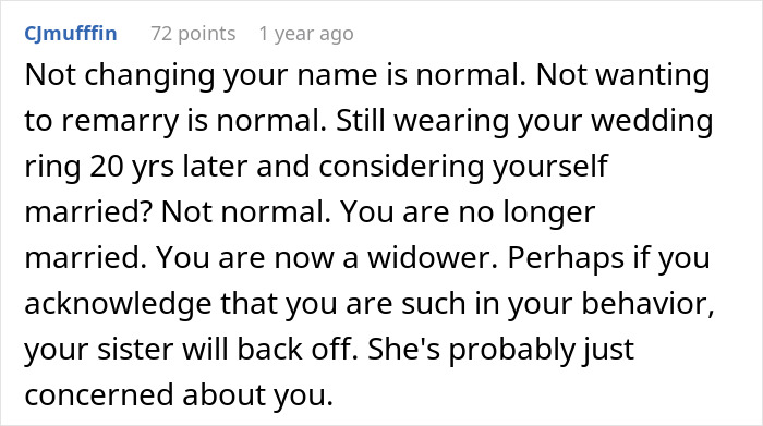 Widow Finally Blows Up At Entitled Sister Who Uses Her Maiden Name Despite Being Told Not To