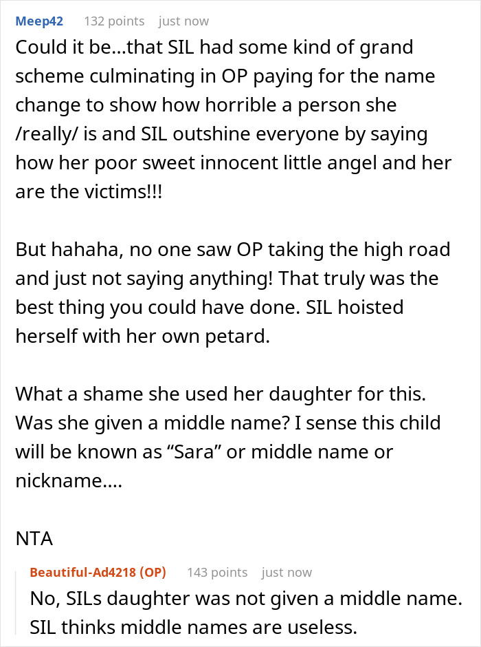 Woman’s Dream Baby Name Gets Lifted By SIL So She Just Picks Another One To SIL’s Rage And Dismay Woman’s Dream Baby Name Gets Lifted By SIL So She Just Picks Another One To SIL’s Rage And Dismay