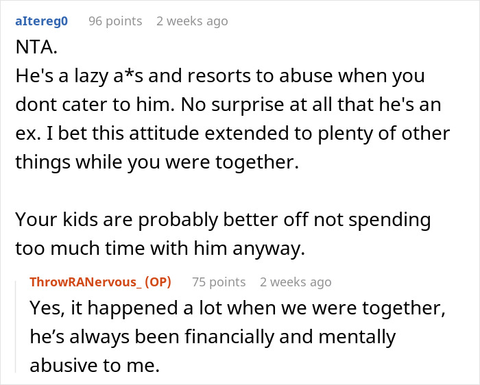 Ex Wants To See His Kids But Won’t Lift A Finger, Livid When Mom Refuses To Drive Them To See Him Ex Wants To See His Kids But Won’t Lift A Finger, Livid When Mom Refuses To Drive Them To See Him