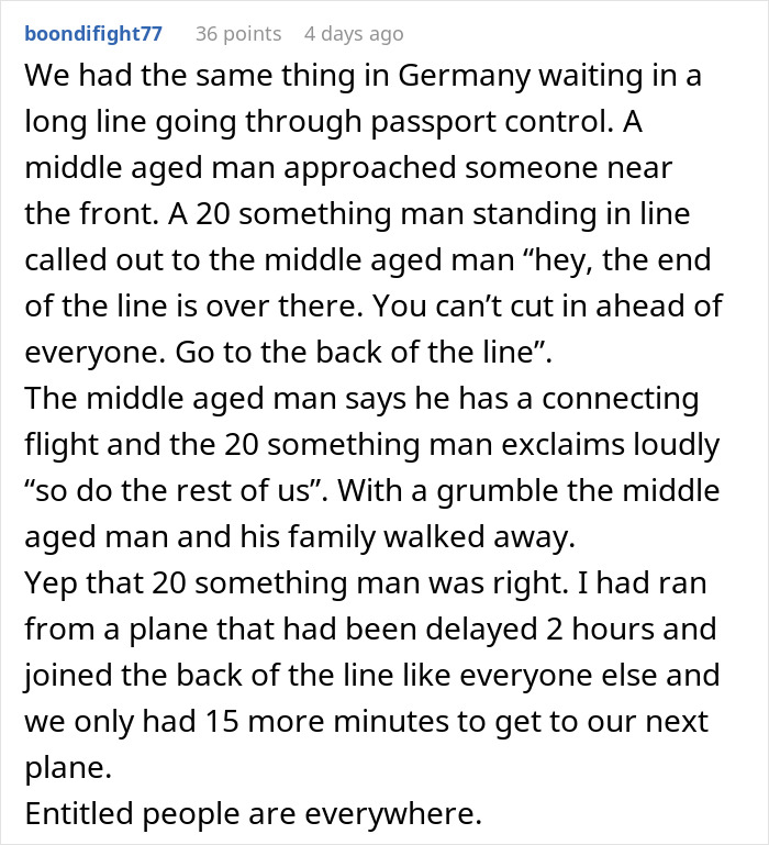 &ldquo;You Aren&rsquo;t Special&rdquo;: Entitled Family Attempts To Skip Massive Line, Faces Public Outrage