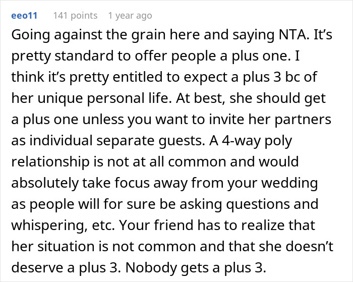 Man Rejects Bride&rsquo;s BFF&rsquo;s Polyamorous Partners To Prevent Family Backlash, Receives An Ultimatum