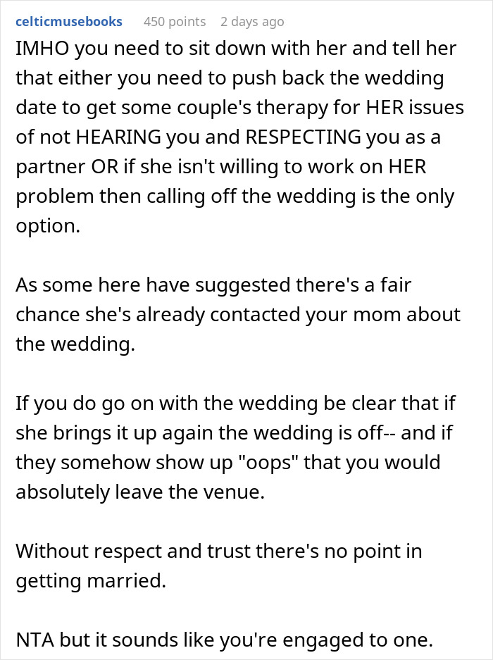 Man Is Livid After Fianc&eacute;e Insists On Inviting His Toxic Parents, Threatens To Cancel Wedding