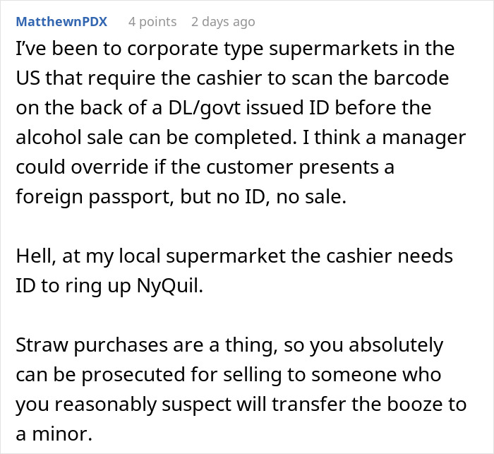 &ldquo;No ID, No Sale&rdquo;: Underage Guy Refused Alcohol, Gets Mommy To Teach Cashier A Lesson