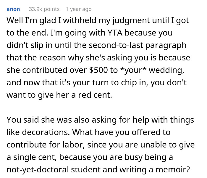 Woman Called &ldquo;Selfish&rdquo; For Refusing To Help Fund Friend&rsquo;s Wedding, People Agree With The Bride