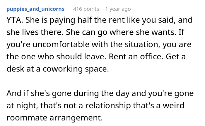 Man Doesn’t Understand Why GF Is Upset He Wants Her Out Of The House, Gets A Reality Check Man Doesn’t Understand Why GF Is Upset He Wants Her Out Of The House, Gets A Reality Check