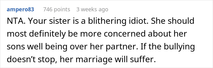 Teen Leaves Home In Protest Against Mom Marrying His Bully's Dad, Aunt RSVP's No Just To Back Him Teen Leaves Home In Protest Against Mom Marrying His Bully's Dad, Aunt RSVP's No Just To Back Him