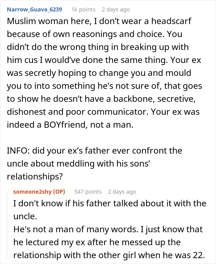 GF Breaks Up With BF Who Suddenly Expected Her To Wear A Headscarf After Marriage