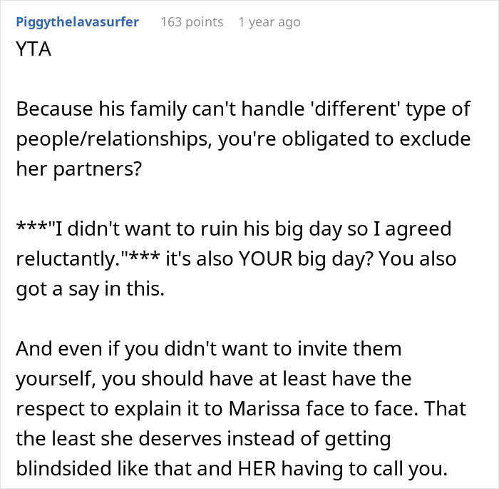 Man Rejects Bride&rsquo;s BFF&rsquo;s Polyamorous Partners To Prevent Family Backlash, Receives An Ultimatum