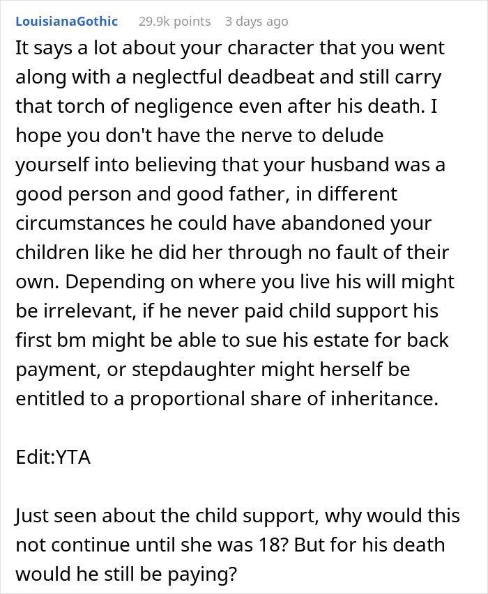 Woman Refuses To Give Her 'Stepdaughter' A Cut Of The Inheritance, Asks The Net For A Verdict