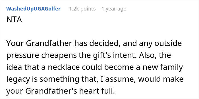 Bride-To-Be Wants Stepsister&rsquo;s Heirloom Diamond For Engagement Ring, But Grandpa Says &ldquo;No Way&rdquo;