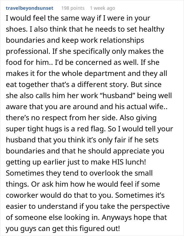 Husband’s “Work Wife” Wins Over His Stomach, So His Actual Wife Stops Making Him Lunches Husband’s “Work Wife” Wins Over His Stomach, So His Actual Wife Stops Making Him Lunches