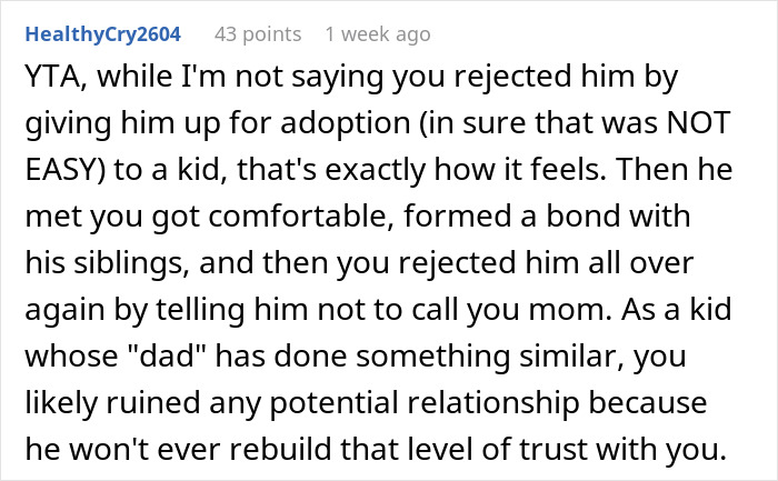 &ldquo;It Feels Disrespectful&rdquo;: Woman Becomes Uncomfortable When Biological Son Calls Her &ldquo;Mom&rdquo;