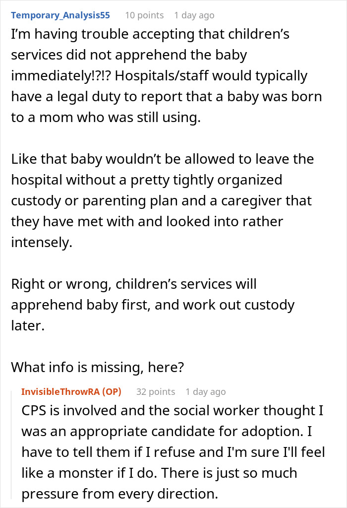 Parents Accuse Daughter Of Abandoning Sister's Baby After She Refuses To Adopt Her