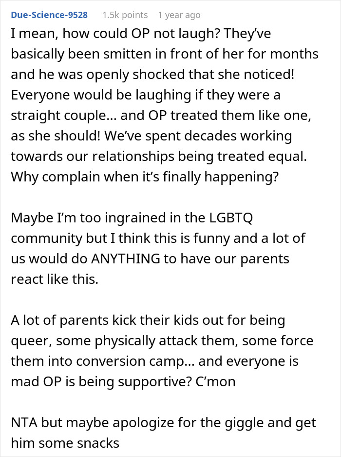 Parent Outs Son’s ‘Not-So-Secret’ Boyfriend, Bursts Out Laughing When He Says He’s Not Gay Parent Outs Son’s ‘Not-So-Secret’ Boyfriend, Bursts Out Laughing When He Says He’s Not Gay