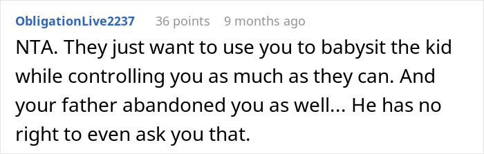 Teenager Rejects Father&rsquo;s Request To Babysit Newborn Half Brother For Three Hours Daily