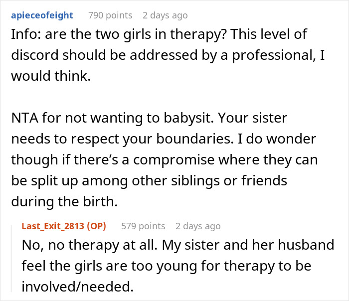 &ldquo;They&rsquo;ve Tried Over 20 Babysitters&rdquo;: Woman Refuses To Babysit Sister&rsquo;s Kids While She Gives Birth