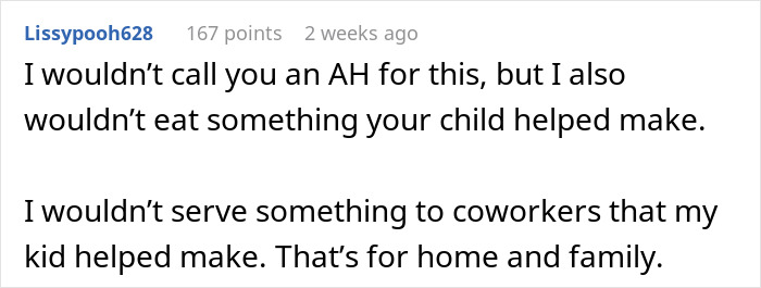Mom Serves Dessert Made With Her 2YO At Office Potluck, Colleague Reports Her To HR Mom Serves Dessert Made With Her 2YO At Office Potluck, Colleague Reports Her To HR
