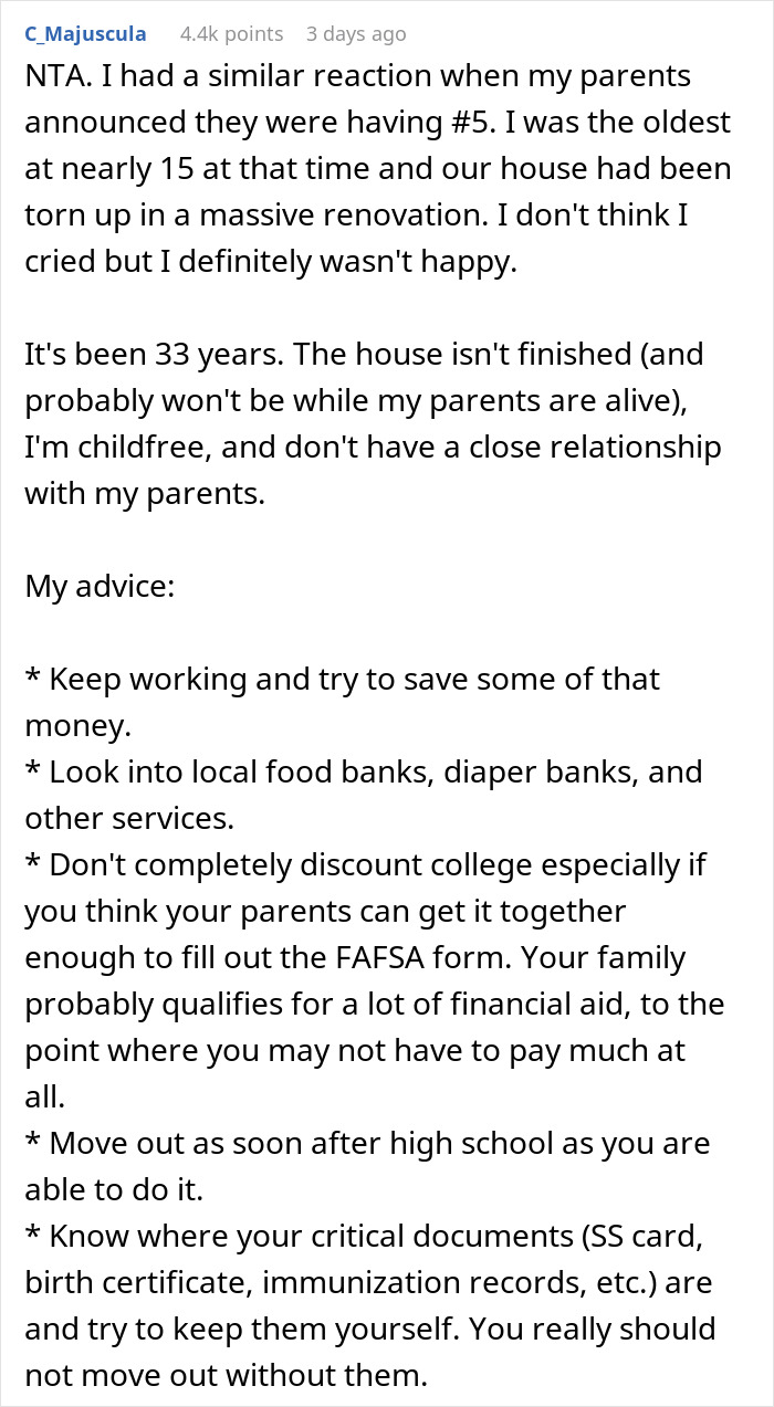 Parents Can&rsquo;t Understand Why Teen Is Not Excited About Their 8th Pregnancy, He Gets Really Honest