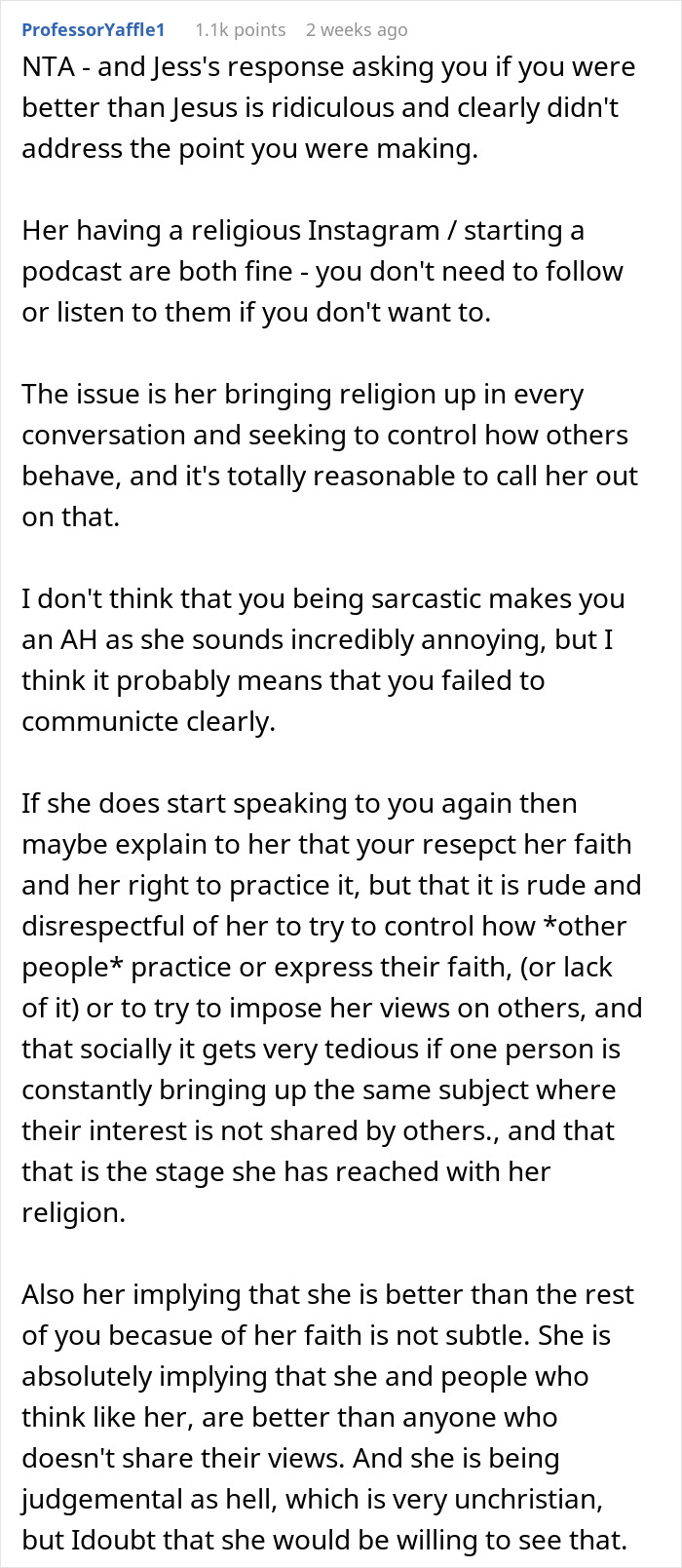 Christian Teen Implies She&rsquo;s Better Than Her Friends, Friend Tells Her To Shut It