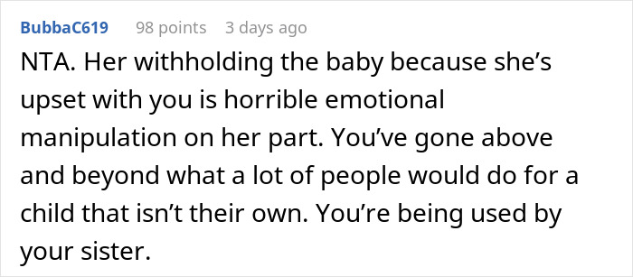 "I'm Not His Dad": Entitled Sister&rsquo;s Demands For Free Childcare Tear Siblings Apart