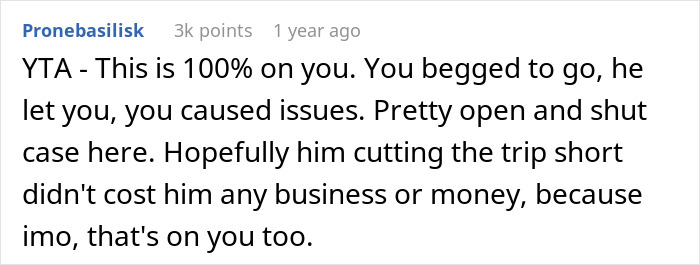 Netizens Call Out Nagging Wife Who Forced Hubby To Take Her Along On Work Trip And Ruined It