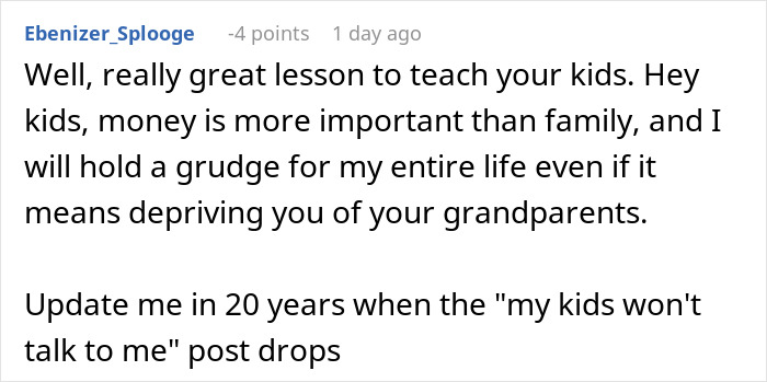Parents Regret Blowing 90% Of Kid&rsquo;s Inheritance After Being Banned From Meeting Their Grandkids