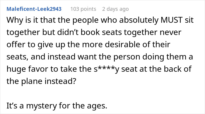 Man Tries To Make A Woman Give Up Her Husband&rsquo;s Seat For Him Until Another Passenger Humbles Him