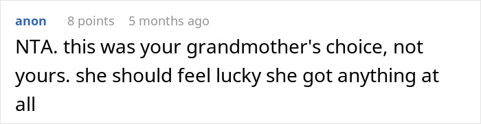 Woman Feels Entitled To Family’s Life-Changing Inheritance Just Because She Has 5 Kids, Gets A Reality Check Woman Feels Entitled To Family’s Life-Changing Inheritance Just Because She Has 5 Kids, Gets A Reality Check