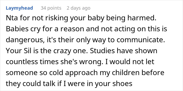&ldquo;She Thinks They Cry For No Reason&rdquo;: SIL Gets A Reality Check When Mom Refuses To Let Her Babysit