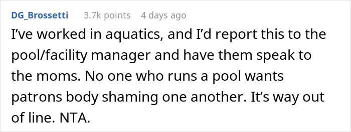 Mom Of 4 Disturbs Other Women At The Pool With Her Swimsuit, Asks If It Was Inappropriate