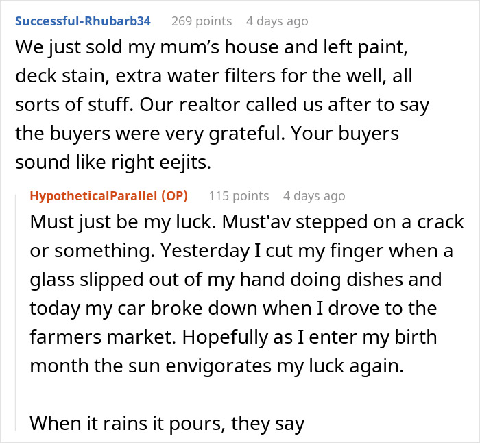 Woman Takes Revenge Against Rude Home Buyers By Removing Everything Not Included In The Contract