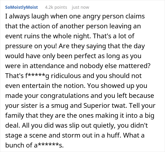 Bride Insults Sis At The Wedding, Says Her Job Is A “Little Hobby”, Livid When She Leaves The Event Bride Insults Sis At The Wedding, Says Her Job Is A “Little Hobby”, Livid When She Leaves The Event